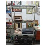 4 SHELF WIRE RACK - 35" X 18" X 68"