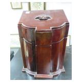 19TH CENTURY MAHOGANY KNIFE BOX - 12" X 9" X 17"