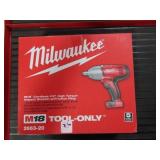 MILWAUKEE 1/2" BATTERY IMPACT DRIVER, 2 BATTERIES