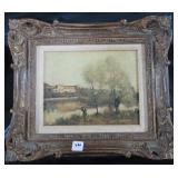 OIL ON CANVAS - OLD WORLD - WATER SCENES