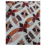 HAND SEWN QUILT - 88" X 88"