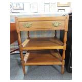 SIKES FURNITURE - ONE DRAWER, 2 SHELF - END TABLE
