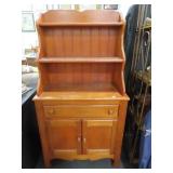 MAPLE BOOKCASE WITH CABINET BASE - ONE DRAWER