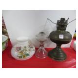 BRADLEY & HUBBARD BRASS OIL LAMP - NO SHADE - NO