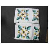 2 MACHINE MADE MATCHING PATTERN QUILTS