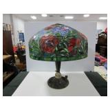 STAINED GLASS SHADE LAMP