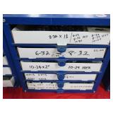 MIDWEST FASTNER CORP. PARTS BIN WITH FASTNERS