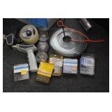 HOUSEWARES: LIGHT BULBS, TAPE GUN, SALAD SPINNER,