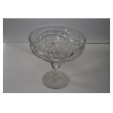8" CRYSTAL COMPOTE