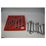 SNAP-ON 14 PC. OFF SET OPEN END WRENCHES