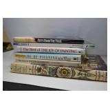 6 BOOKS: "JOY OF PAINTING", "FIFTY FROM THE