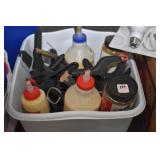 HOUSEHOLD REPAIR SUPPLIES: CLAMPS, GLUE, TAPE MEAS