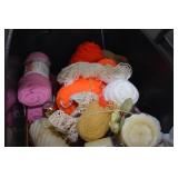 CRAFT SUPPLIES: YARN, CANDLES, ETC.