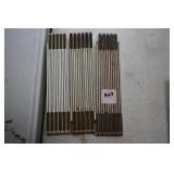 3 WOODEN FOLDING RULERS