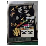 MILITARY RIBBONS, INSIGNIA, ETC.