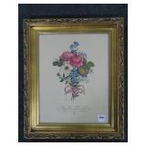 2 FLORAL PRINTS - MATCHING FRAMES