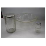 GLASBAKE COVERED CASSEROLE, VINTAGE COFFEE