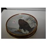 SET OF 6 "MAJESTIC BIRDS OF PREY" COLLECTOR PLATES