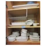 WHITE DISHES AND PLATTERS ETC