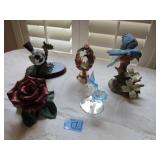 RED ROSE LENOX/CHICKADEE/BLUEBIRD