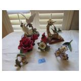 ITALIAN ROSE/DOUBLE WHITE DOVES/CARDINAL