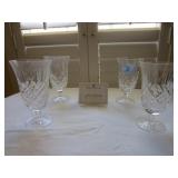 WATERFORD CRYSTAL GOBLET SET OF 4