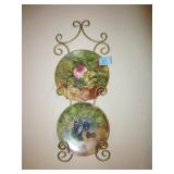 LIMOGES PLATES/BIRD, LIDDED BOWL