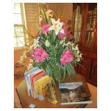 BOOKS/LEAF BOOKENDS/FLORAL