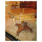 OCTAGONAL FOOTED TABLE