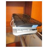 COMPUTER KEYBOARDS/MONITOR/LAP DESK/CABLE BOXES