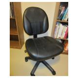 DESK CHAIR AND PLASTIC CARPET PROTECTOR