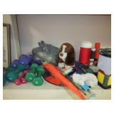 WEIGHTS/KITES/TENNIS BALLS ETC