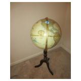 GLOBE ON WOODEN STAND