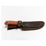 WESTMARK FIXED BLADE KNIFE W/LEATHER SHEATH