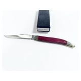QUEEN CITY #20 BLACK CHERRY SINGLE BLADE FOLDING K