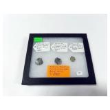 3 SPANISH SILVER COINS - CIRCA 1600