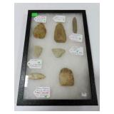 7 POINTS AND TOOLS:  RED OCKRE - KNIFE FOUND IN EL