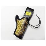 LEATHER HOLSTER WITH PYTHON SKIN