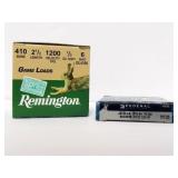 20 ROUNDS 410 GA. SHELLS AND 5 ROUNDS 410 SLUGS