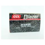 50 ROUNDS CCI BLAZER .44 S&W SPL AMMUNITION