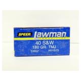 50 ROUNDS LAWMAN 40 S&W AMMUNITION