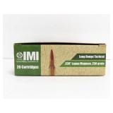 20 ROUNDS IMI .338 LAPUA MAGNUM AMMUNITION
