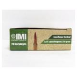 20 ROUNDS IMI .338 LAPUA MAGNUM AMMUNITION