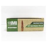 20 ROUNDS IMI .338 LAPUA MAGNUM AMMUNITION