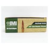 20 ROUNDS IMI .338 LAPUA MAGNUM AMMUNITION
