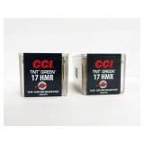 100 ROUNDS CCI .17 HMR - TNT GREEN - AMMUNITION