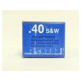50 ROUNDS BLACK HILLS .40 S&W AMMUNITION
