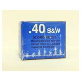50 ROUNDS BLACK HILLS .40 S&W AMMUNITION