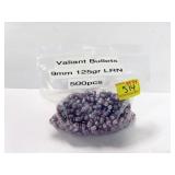500 ROUNDS VALIANT BULLETS FOR RELOADING 9MM