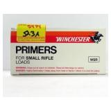1000 WINCHESTER PRIMERS FOR SMALL RIFLES - WSR